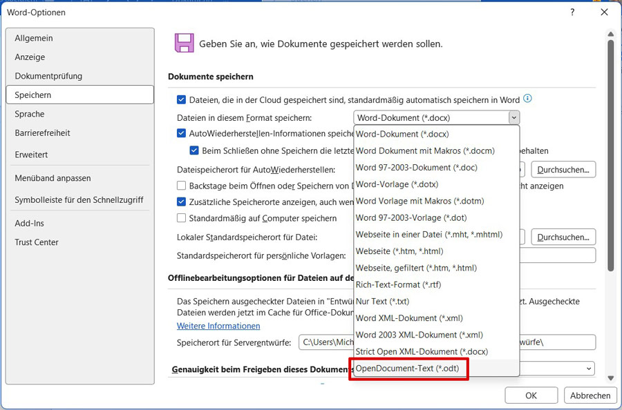 Video-Tutorial Word "Gitternetzlinien": Screenshot "Linien einblenden"