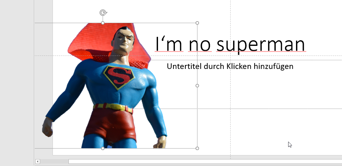 Video-Tutorial PowerPoint "Bilder freistellen": Screenshot "Einstellungen übernehmen und freistellen"